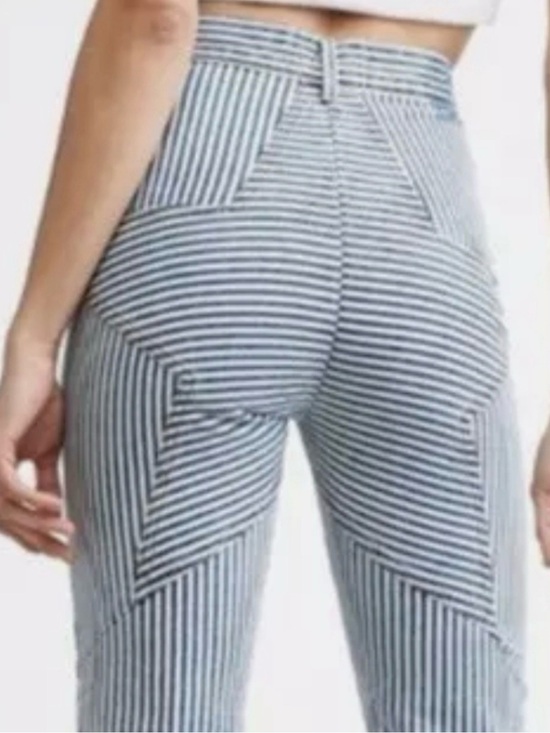 REVICE Denim - Revice Denim Pinstripe Star Flare Jeans Size 31 High Rise Retro Y2K